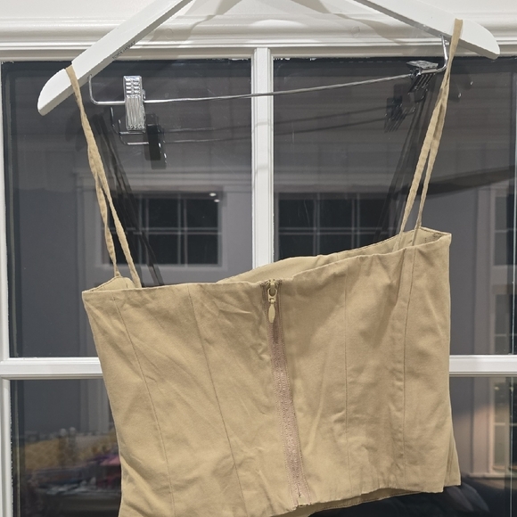 HOUSE OF CB 'Audette' Camel Structured Corset NWOT - Picture 5 of 6